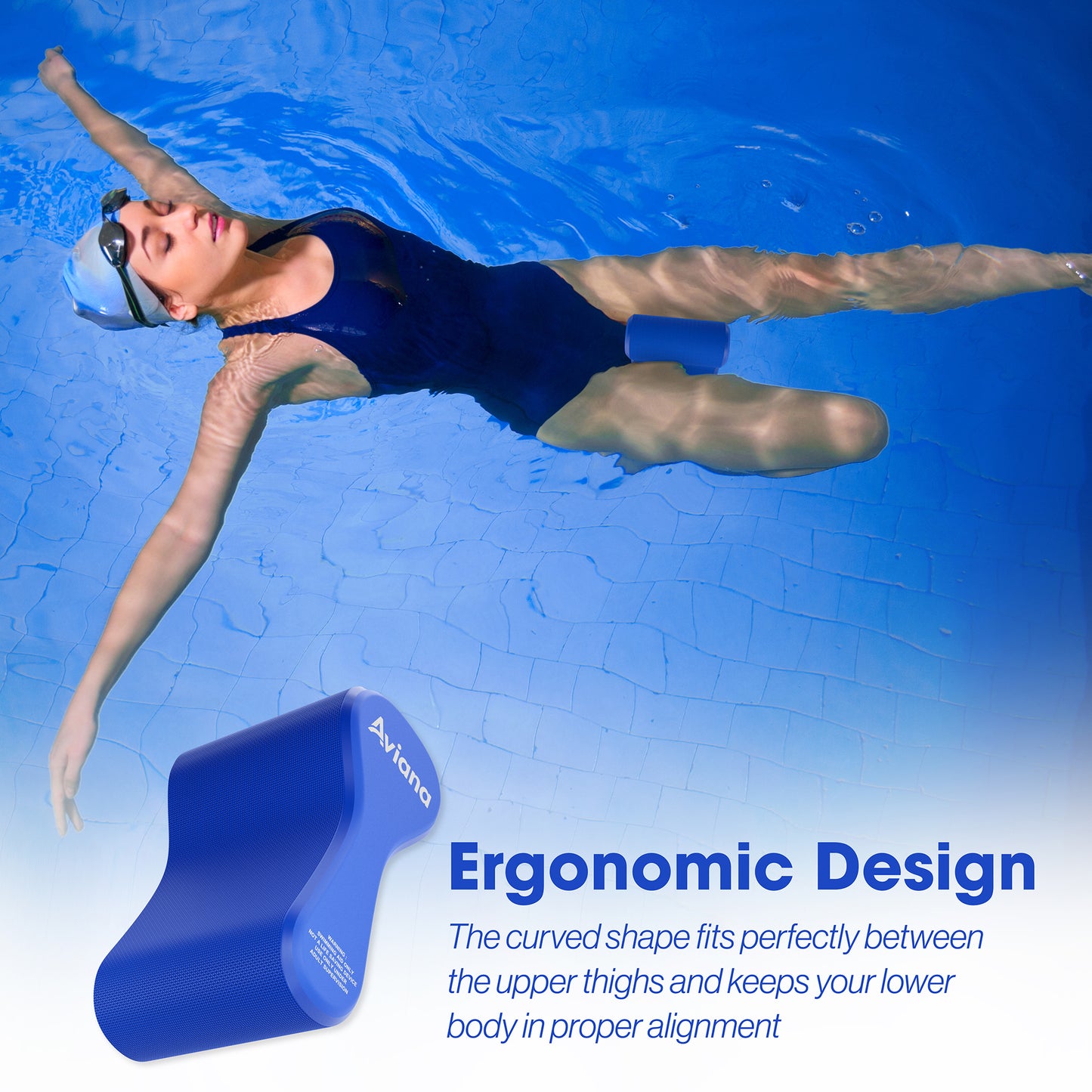 Pull Buoy Swim Training Leg Float for Adults & Youth | Swimming Pool Strokes & Upper-Body Strength EVA & BPA Free