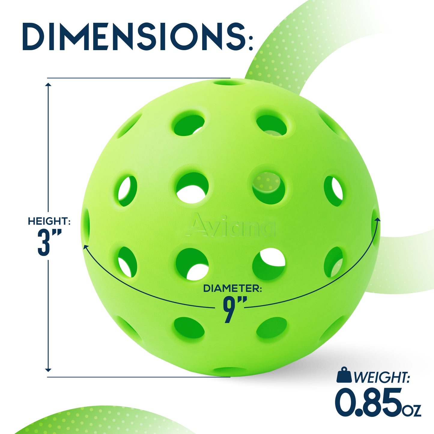 Pickleball Ball Set | Professional USAPA Approved for Sanctioned Tournament Play | 40 Holes & Specifically Designed for Outdoor Courts