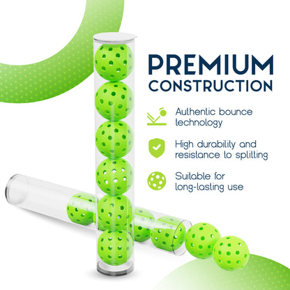 Pickleball Ball Set | Professional USAPA Approved for Sanctioned Tournament Play | 40 Holes & Specifically Designed for Outdoor Courts